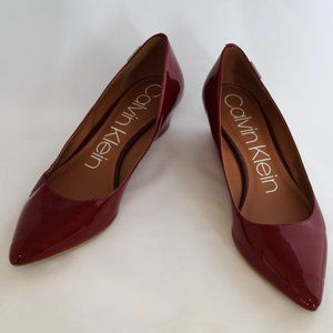 Patent Leather Garya Wedge Pumps